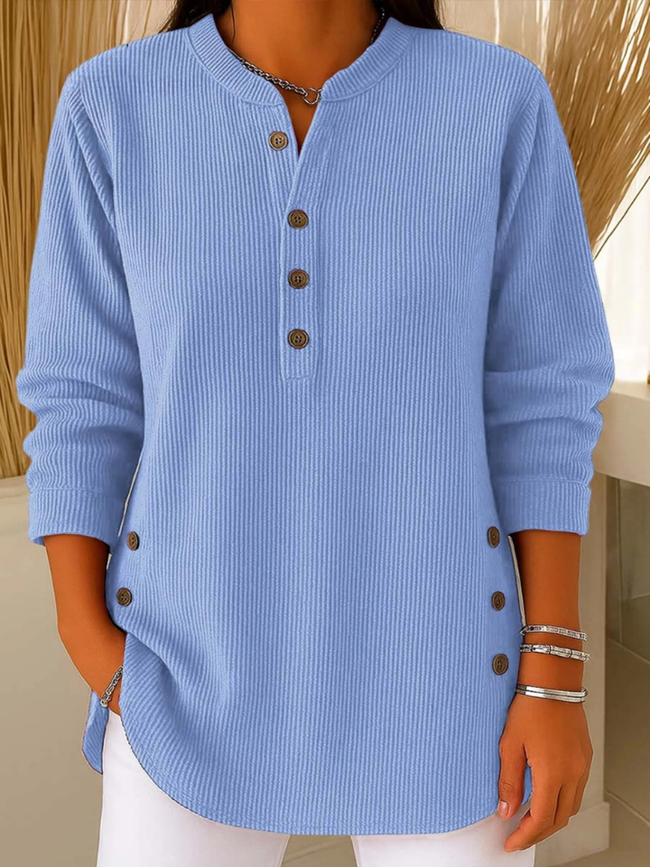 Livia | Button Henley Tunic