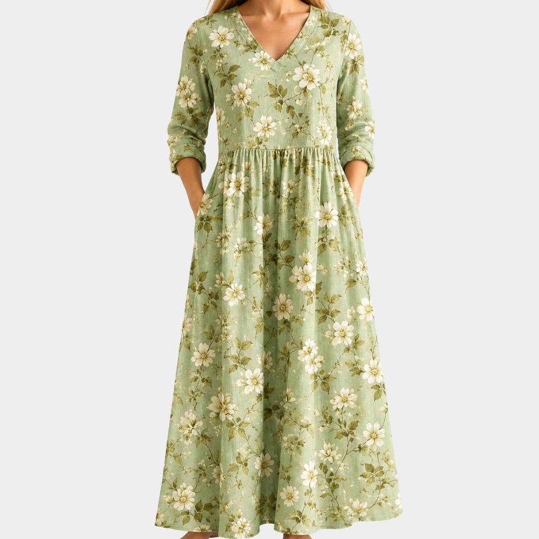 Long Printed Dress