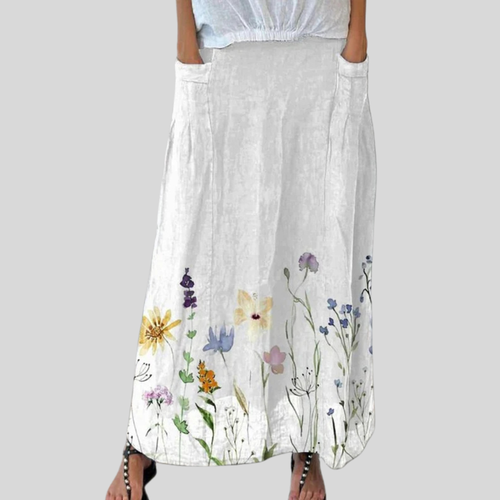 Watercolor Spring Meadows Art Printed Women&