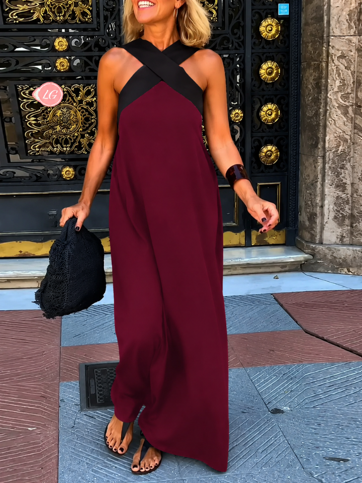 Quirine™ | Wrap-Front Maxi Dress