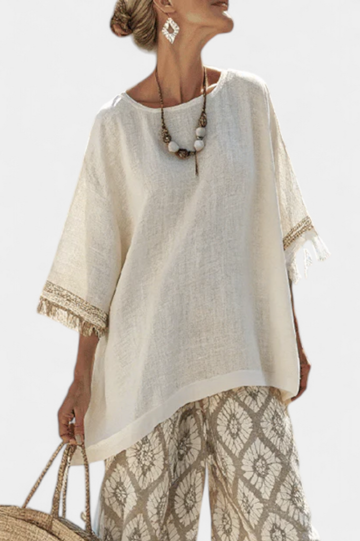 Alverra | Sophisticated Top &amp; Casual Trousers Set