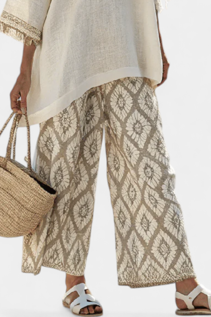 Alverra | Sophisticated Top &amp; Casual Trousers Set
