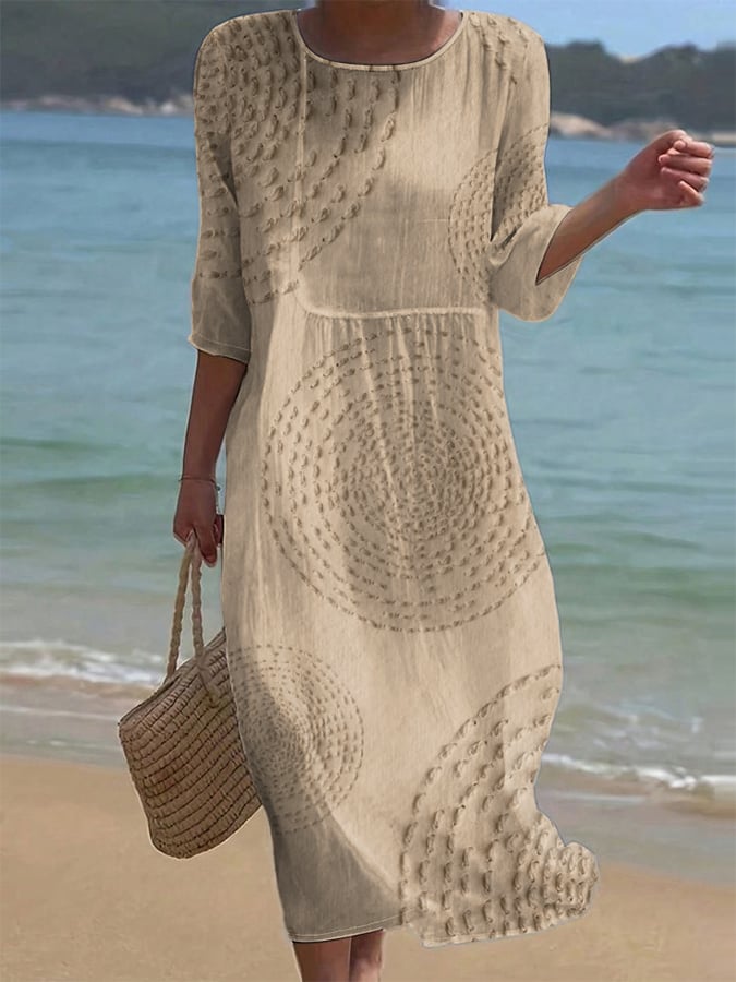 Casual Embroidered Dress for Women