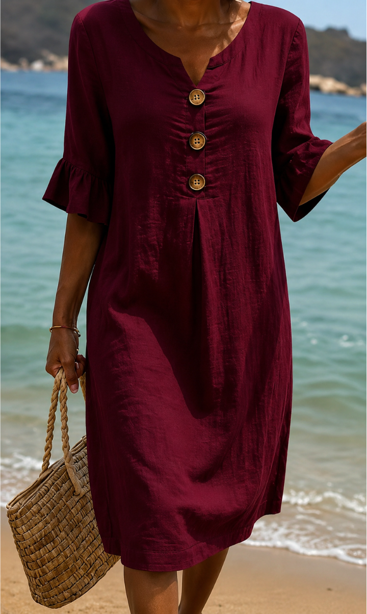 Radmila™ | Textured Long Sleeve Dress