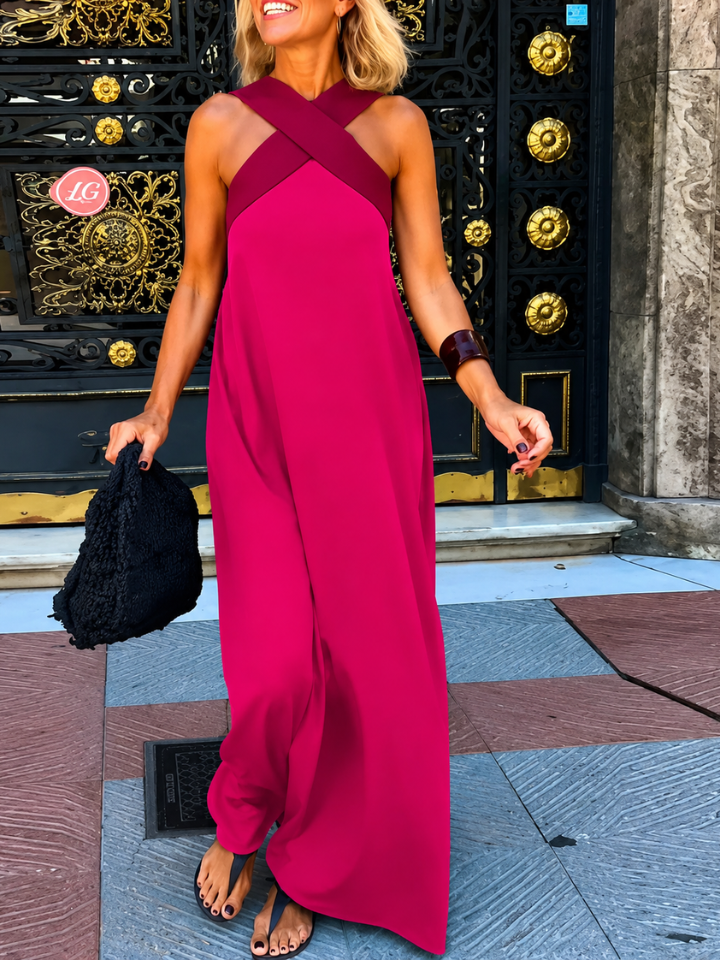 Quirine™ | Wrap-Front Maxi Dress