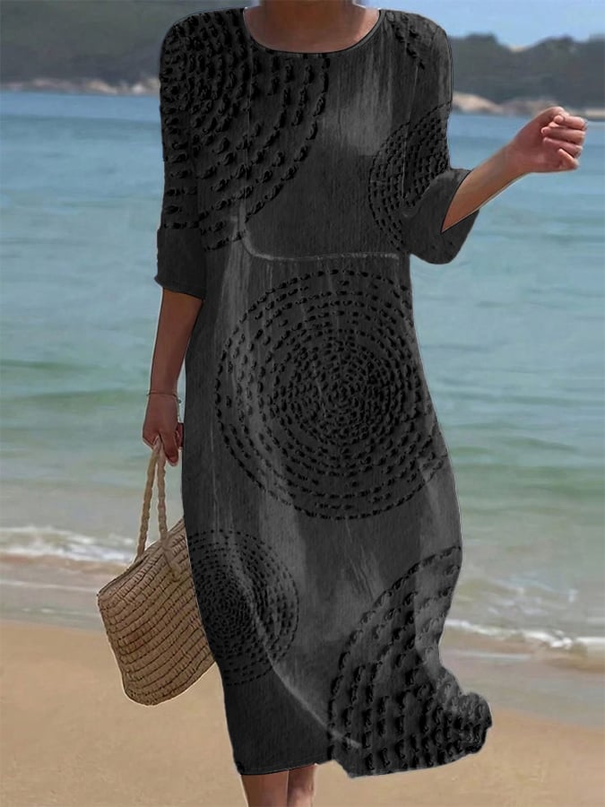 Casual Embroidered Dress for Women